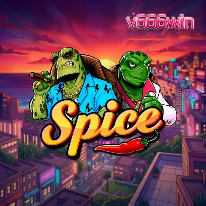 Interface do slot Spice com tartarugas e grid de jogo